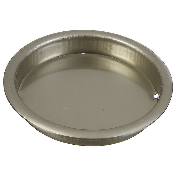 National Hardware N335-737 Steel Cup Pull, 2-1/8" Dia, Satin Nickel
