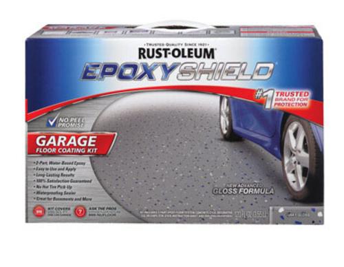 Rust-Oleum 251965 Epoxy Shield Garage Floor Kit, Gloss Gray
