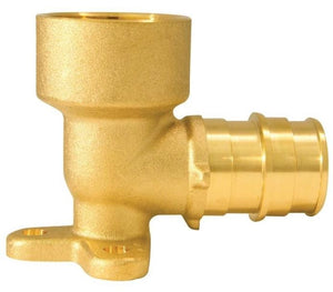 Apollo EPXDEE34 Drop Ear Elbow, Brass, Pex x FPT, 3/4"