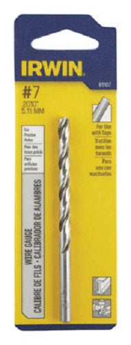 Irwin 81107 High Speed Steel Wire Gauge Drill Bit, #7