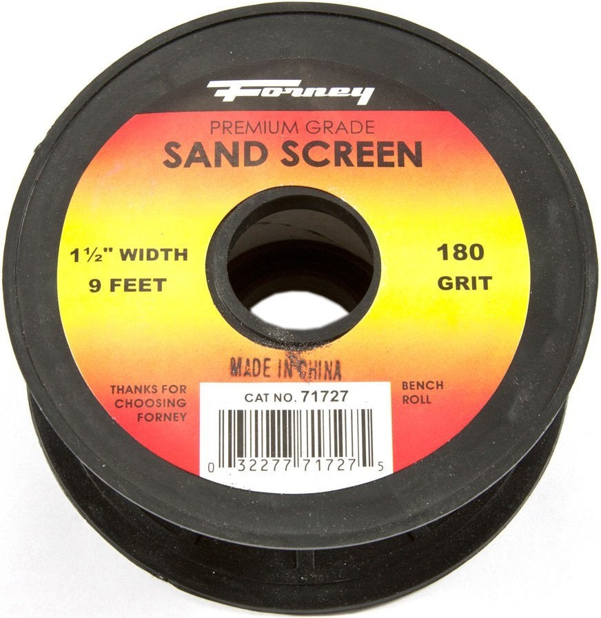Forney 71727 Sand Screen, 180 Grit, 1-1/2" X 9&#039; Roll