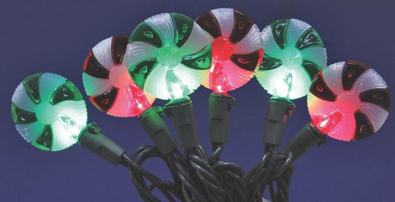 Holiday Basix W11R0048 8-Functon Lollipop Light Set, 50-Light