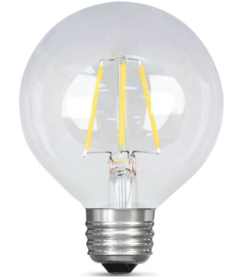 Feit Electric BPG2540/850/LED G25 Globe Daylight Dimmable LED Light Bulb