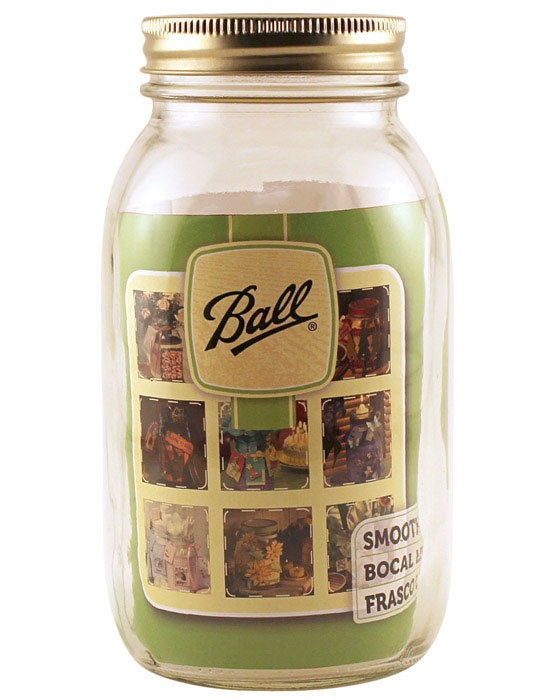 Ball 1440062500 Regular Mouth Mason Jar, Clear, 1 Quart