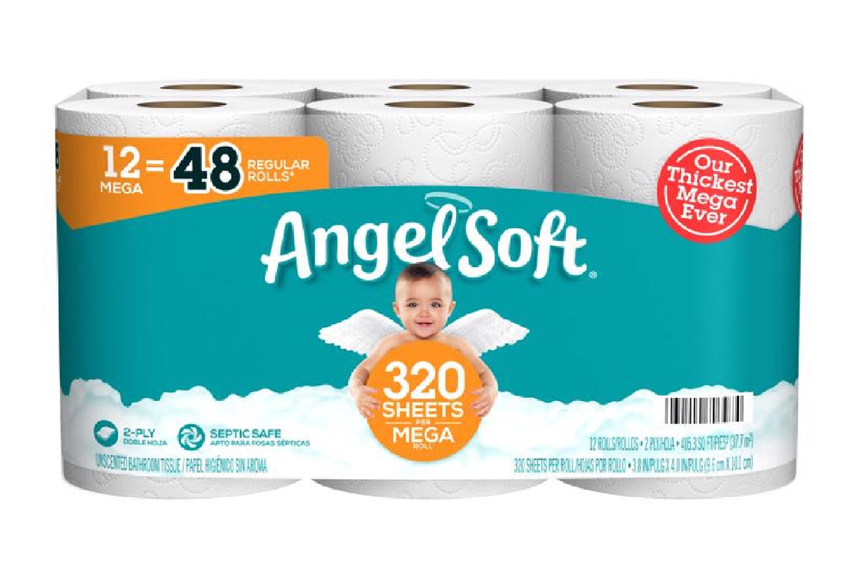 Angel Soft 79397 Toilet Paper, White
