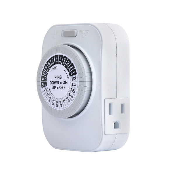 AmerTac TM1609DHB Westek Heavu Duty Indoor Mechanical Timer, 2-Outlet