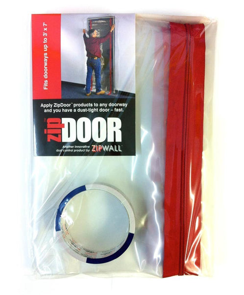 Zip Wall  ZDS Zip Door Standard Doorway Dust Containment Kit , 3&#039; x 7&#039;