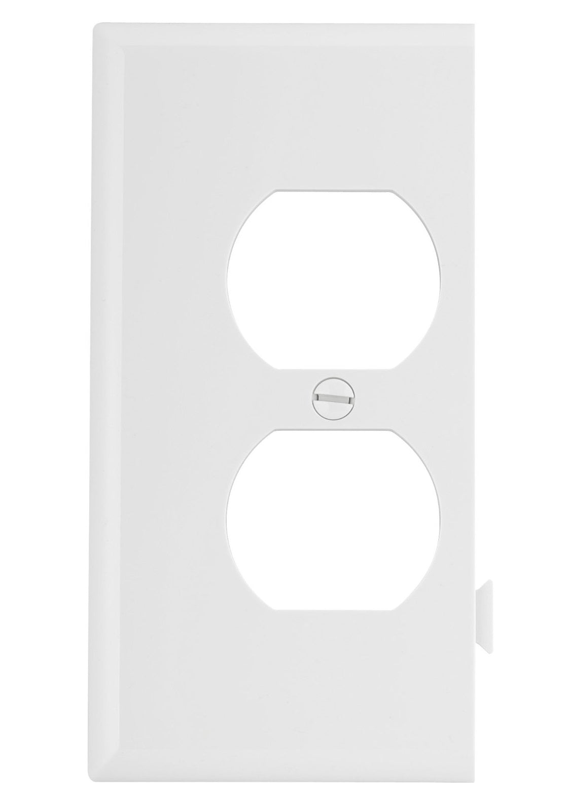 Cooper Wiring STE8W 1-Gang Duplex Receptacle Sectional Mid Size Wall Plate, White