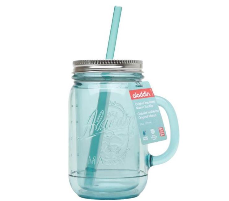 Aladdin 10-01538-001 Mason Tumbler, 20 Oz, Aqua