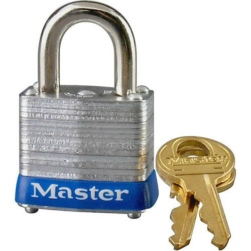 Master Lock 1KA 2126 4-Pin Tumbler Laminated Steel Padlock, 1-3/4"