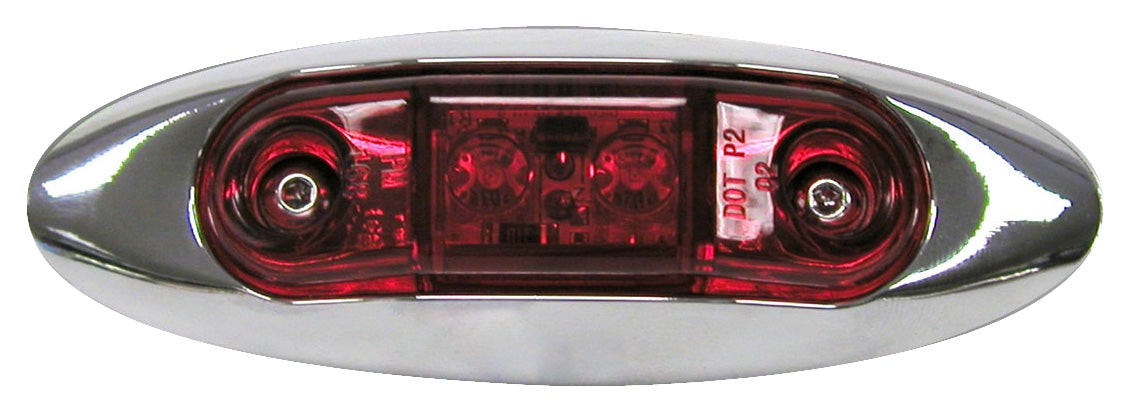 Piranha V168XR 2-LED Slim-Line Clearance/Side Marker Light, Red