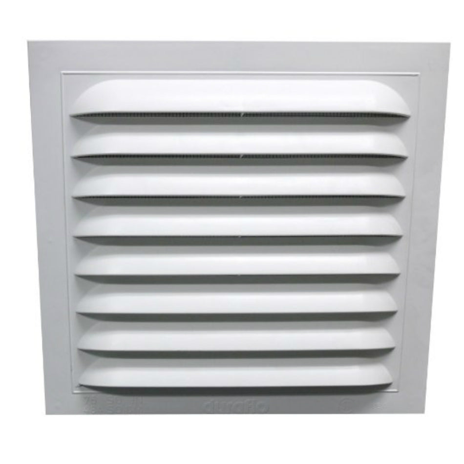 Duraflo 621212 Square Combined Standard Gable Vent, White