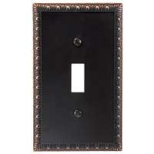 Amertac 90TVB Renaissance 1 Toggle Wallplate, Aged Bronze