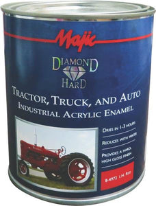Majic Diamond Hard 8-4972-2 Industrial Acrylic Enamel Paint, IH Red