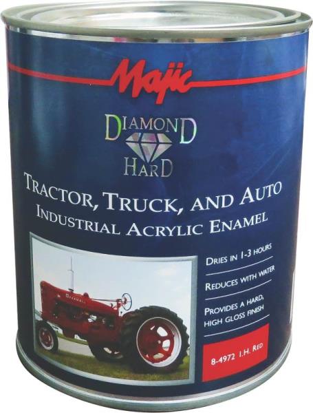 Majic Diamond Hard 8-4972-2 Industrial Acrylic Enamel Paint, IH Red