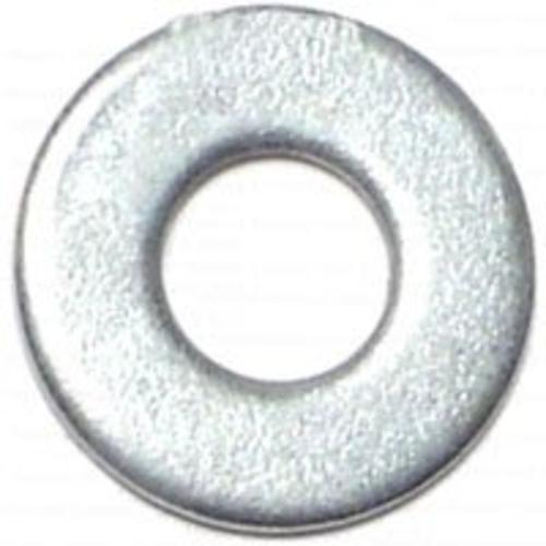 Midwest 21443 Sae Flat Washer, Zinc, 1/4"