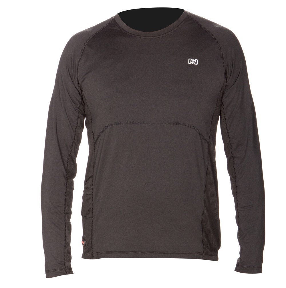 Mobile Warming MWJ16M06-SM-BLK Unisex-Adult Longman Heated 7.4v Shirt, Black, Small
