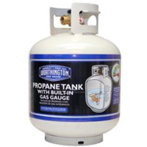 Worthington 308551 Propane Tank Gas Cylinder, With Gauge, Capacity 20 Lb