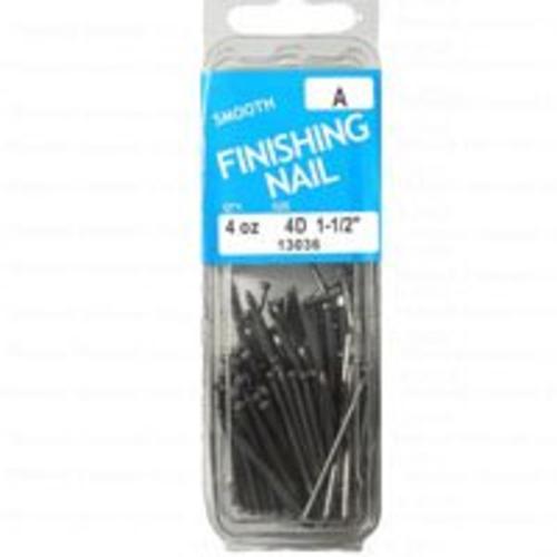 Midwest 13036 Smooth Finishing Nails, 4d x 1-1/2