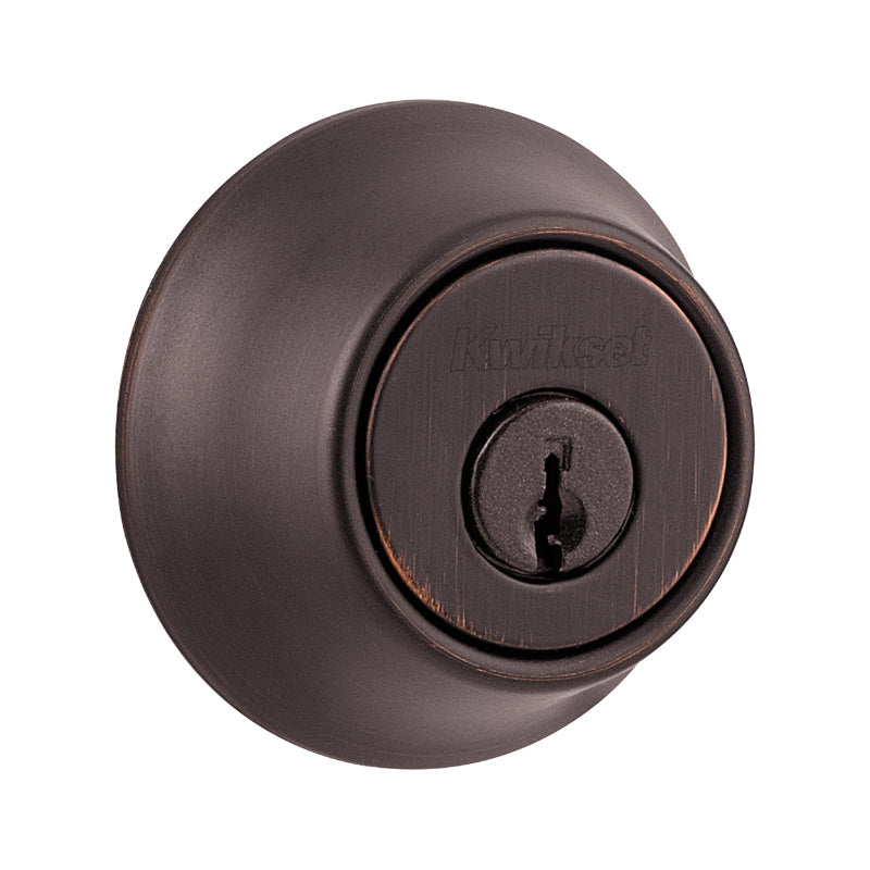 Kwikset 660 11P RCAL RCS Security K3/SMT Single Cylinder Deadbolt, Venetian Bronze