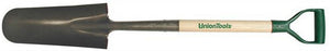 Union Tools 47107 Round Point Drain Spade, 4.75" X 14"