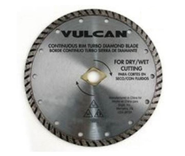 Vulcan 934161OR Turbo Continuous Rim Circular Saw Blade, 10" Dia