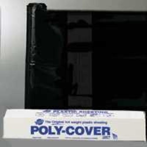 Lbm Poly 4X16-B Polyethylene Sheeting, 16" x 100&#039;, Black