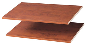 Easy Track RS1423-C Shelves, Cherry, 24" x 14" Deep, Set Of 2