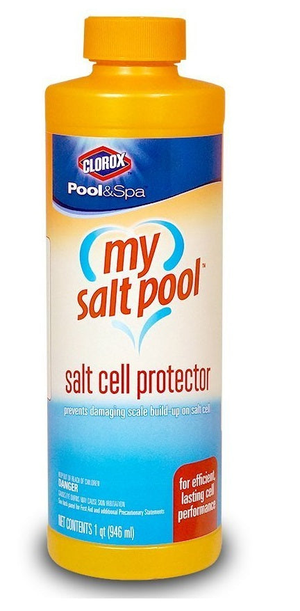 Clorox 80032CLX Pool&Spa My Salt Pool Salt Cell Protector, 32 Oz