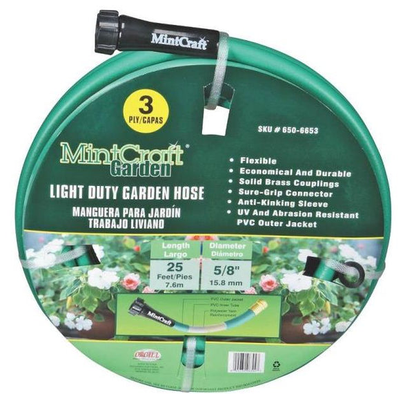 Landscapers Select GH-585013L Garden Hose, PVC, Green, 25 Ft