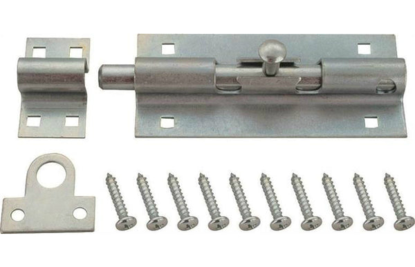Prosource 33305MGS-PS Heavy Duty Barrel Bolt Lock, Galvanized, 6"