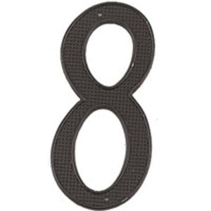 Mintcraft N-018 House Number 8, Black Finish, 4"