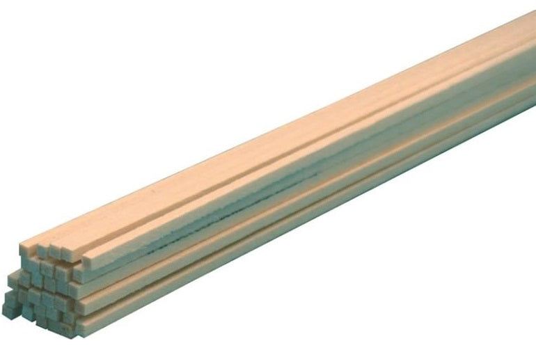 Midwest Products 4022 Basswood Strip, 1/16" x 1/16" x 24"