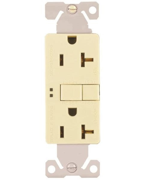 Arrow Hart SGF20A Self-Test GFCI Receptacle, 20 Amp, Almond