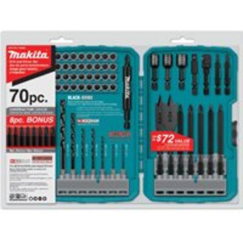 Makita T-01725 Impact Drill-Driver Bit Set, 70 Pieces