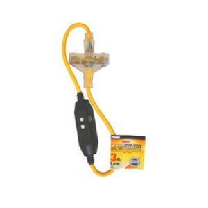 Prime Wire & Cable GF320803 GFCI Triple Tap Adapter, 3'