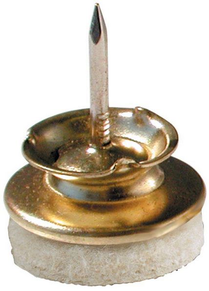 Shepherd Hardware 9938 Furniture Glides With Almond Nail-On, 1"