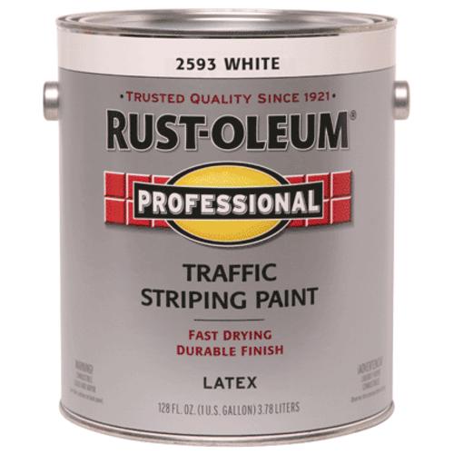 Rust-Oleum Professional Traffic Striping Paint, 1 Gal, Traffic White