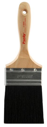 Purdy 144400030 Swan Black China Bristle Straight Paint Brush, 3"