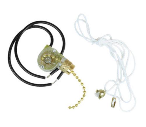 Jandorf 60304 Fan/Light Switch, Brass