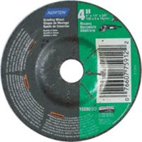 Norton 66252842010 Masonry Silicone Carbide Grinding Wheel, 4"x1/4"x5/8"