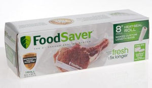 Foodsaver FSFSBF0516-000 Vacuum Sealer Bags,  8" x 20', Clear