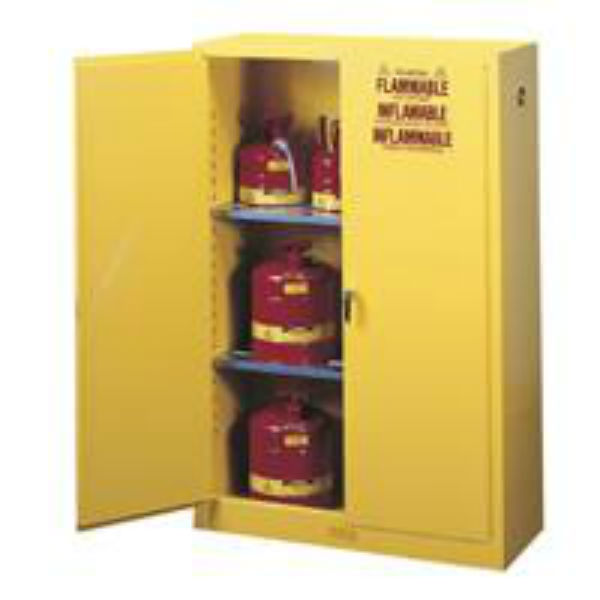 Justrite 894500 Manual Close Safety Cabinet 45 Gallon, Yellow