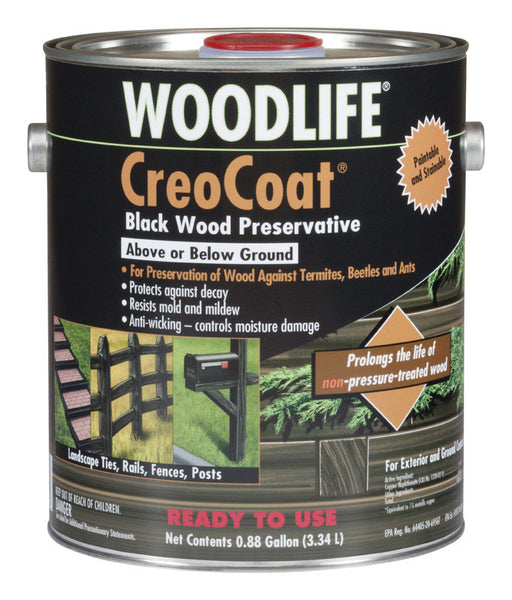 Rust-Oleum 14436 Creocoat Wood Preservative, 1 Gallon, Black