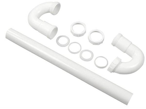 Danco 94007 Slip Joint S-Trap, White, 1-1/2"