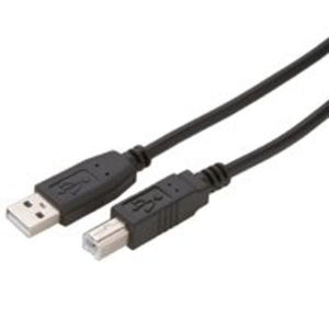 Zenith PU1006ABB USB Cable, 2.0 AB, 6', Black