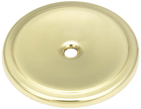 Amerock BP7603 Traditional Backplate For Cabinet Knob, Polished Brass