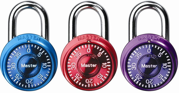 Master Lock 1533TRI Mini Combination Padlock, 1-9/16"