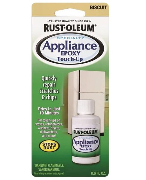 Rust-Oleum 203002 Appliance Touch Up Paint, 0.6 oz Bottle, Biscuit