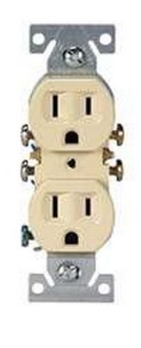 Cooper Wiring 270V10 Grounded Receptacle, Ivory